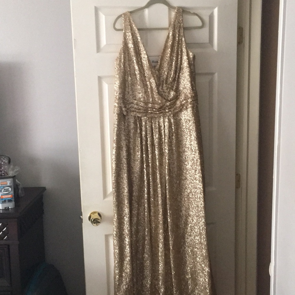 Gold sequin gown